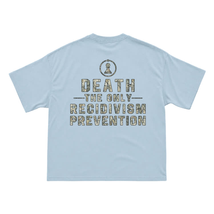 Camo Texture Statement Print T-shirt - Light Blue - US16-18(2XL) - image 4