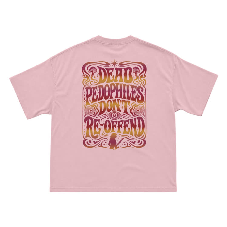 Vintage Psychedelic Back Graphic T-Shirt - Pink - US16-18(2XL) - image 6