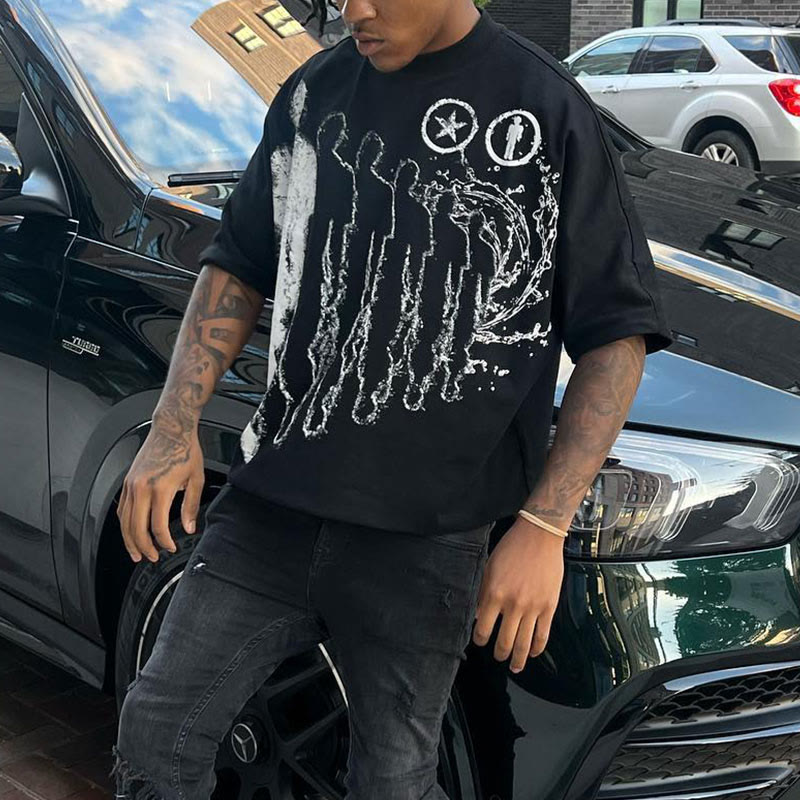 100% Cotton Separate Yourself By Taking A Chance Print T-shirt