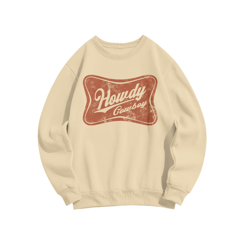 Howdy Cowboy Print Sweatshirt - Apricot - US16-18(2XL) - image 4