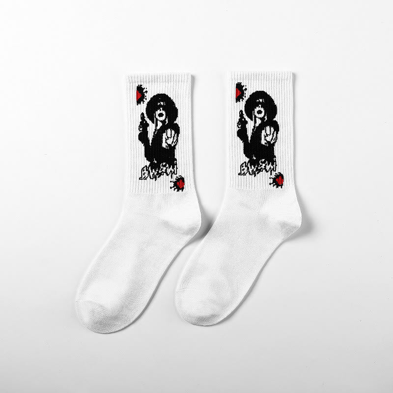 Basketball Men Socks Hip-hop Sports Socks Harajuku Cool Funny Socks