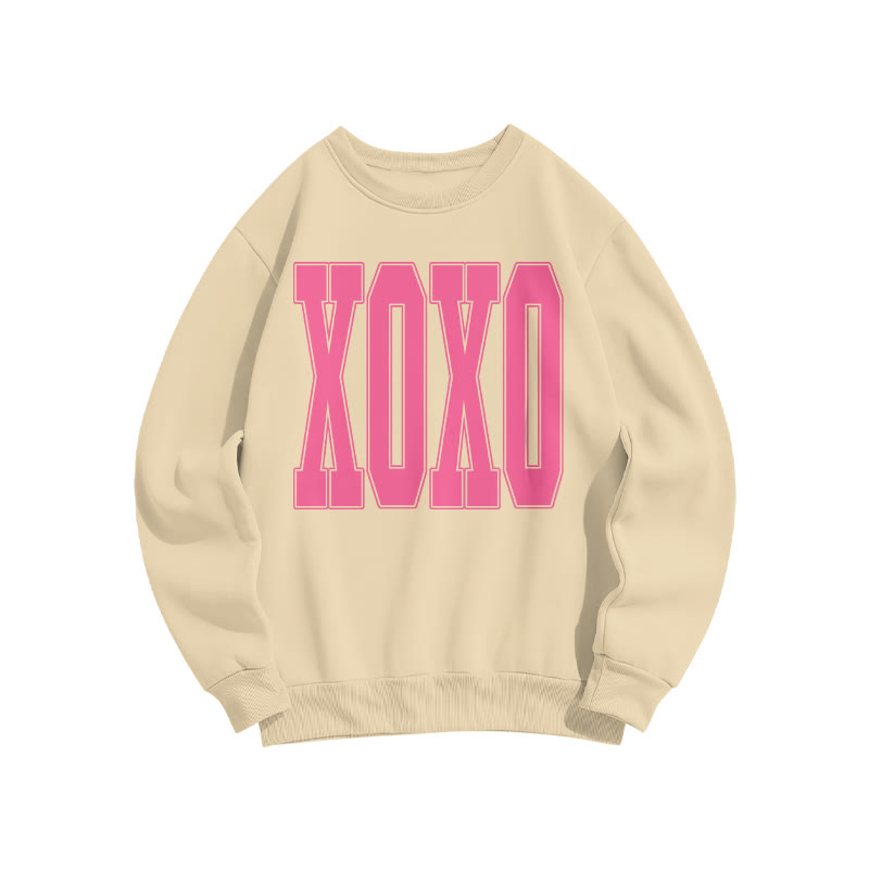 Xoxo Valentine's Day Print Sweatshirt - Apricot - US16-18(2XL) - image 5