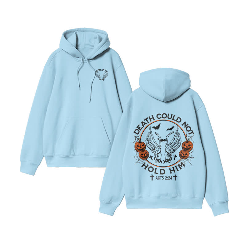 Unisex Death Could Not Hold Him Acts 2:24 Print Hoodie - Blue - US16-18(2XL) - image 8