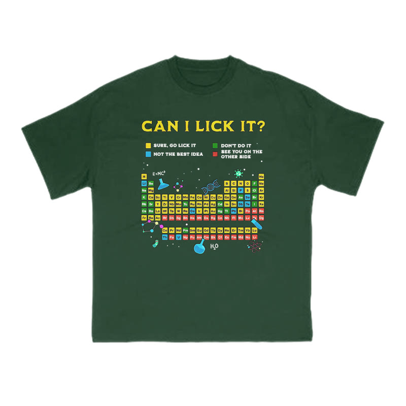 Can I Lick It Print T-shirt - Green - US16-18(2XL) - image 9
