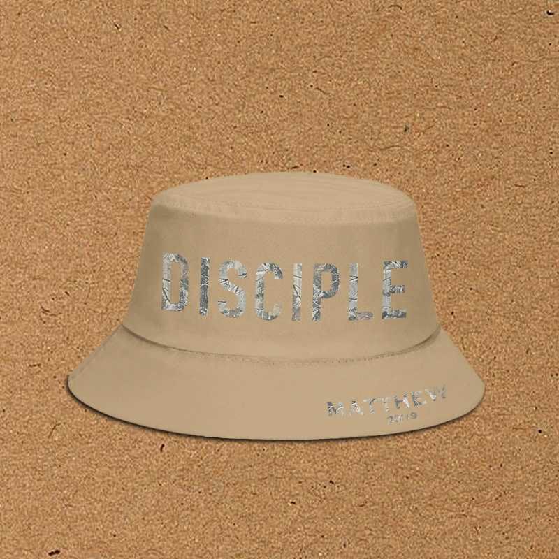 Dead Leaves Camouflage Disciple Matthew 28:19 Print Bucket Hat - Khaki - XL(62cm) - image 5