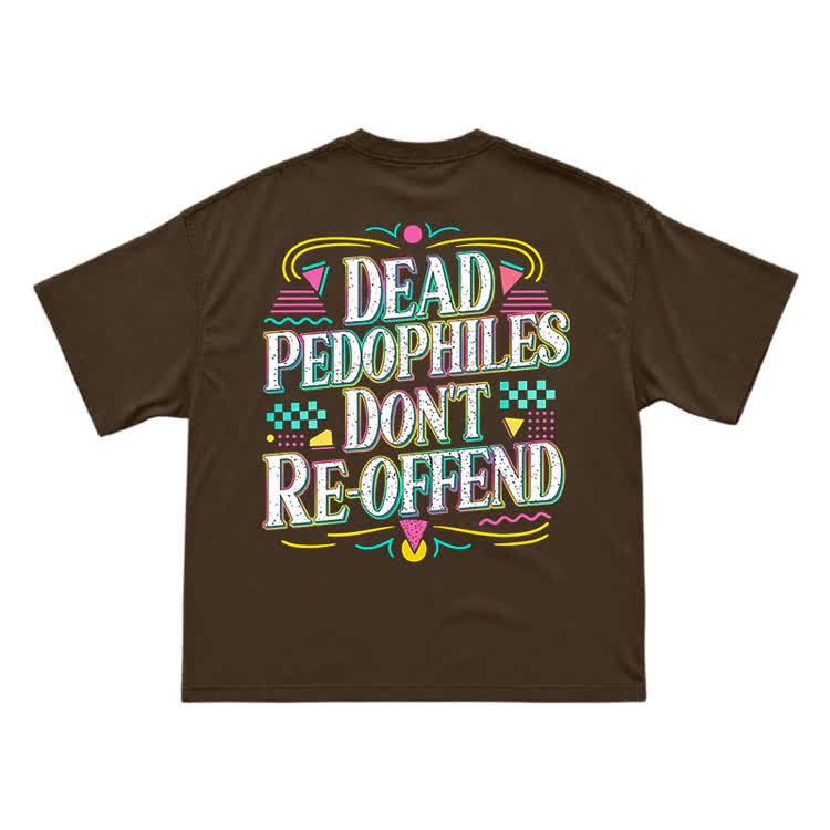 Provocative Slogan Back Print Streetwear T-Shirt - Coffee - US16-18(2XL) - image 6