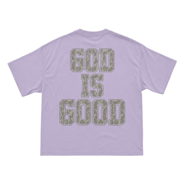 Classic God Is Good Back Graphic T-Shirt - Purple - US16-18(2XL) - image 7
