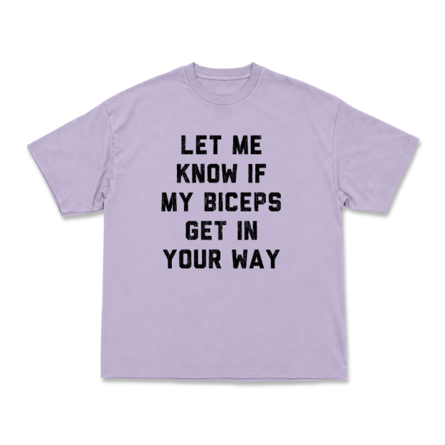 Let Me Know If My Biceps Get In Your Way Graphic T-Shirt - Purple - US16-18(2XL) - image 7