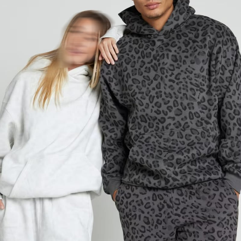 Leopard Design Print Causal Hoodie - image 5