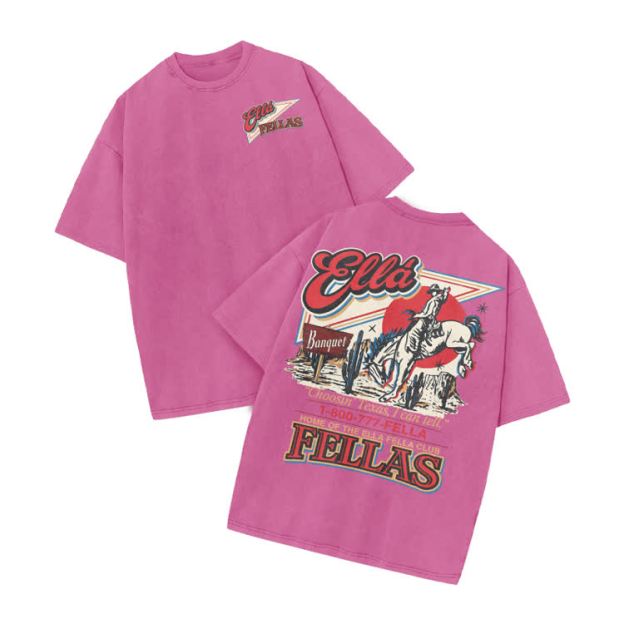 Vintage Western Rider Graphic Print Acid Washed T-shirt - Pink - US20-22(3XL) - image 4