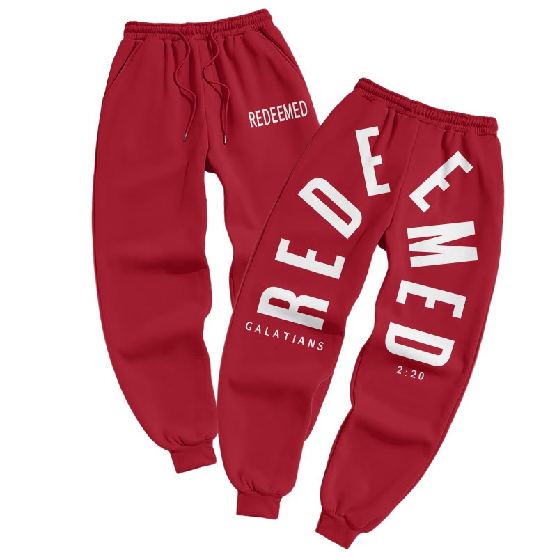 Redeemed Galatians 2:20 Print Pants - Red - US16-18(2XL) - image 8