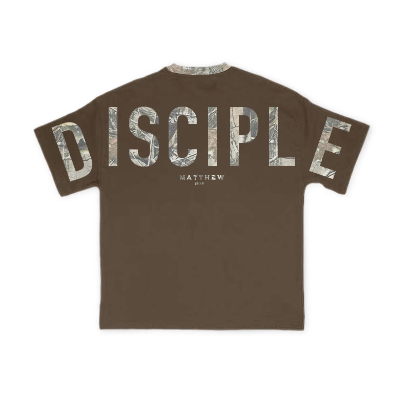 Disciple Matthew 28:19 Dead Leaves Camouflage Print T-shirt - image 12