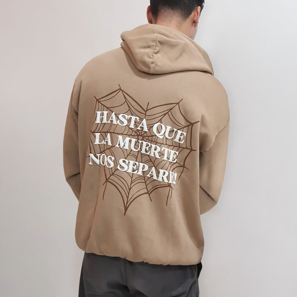 Hasta La Muerte Nos Separe Print Hoodie