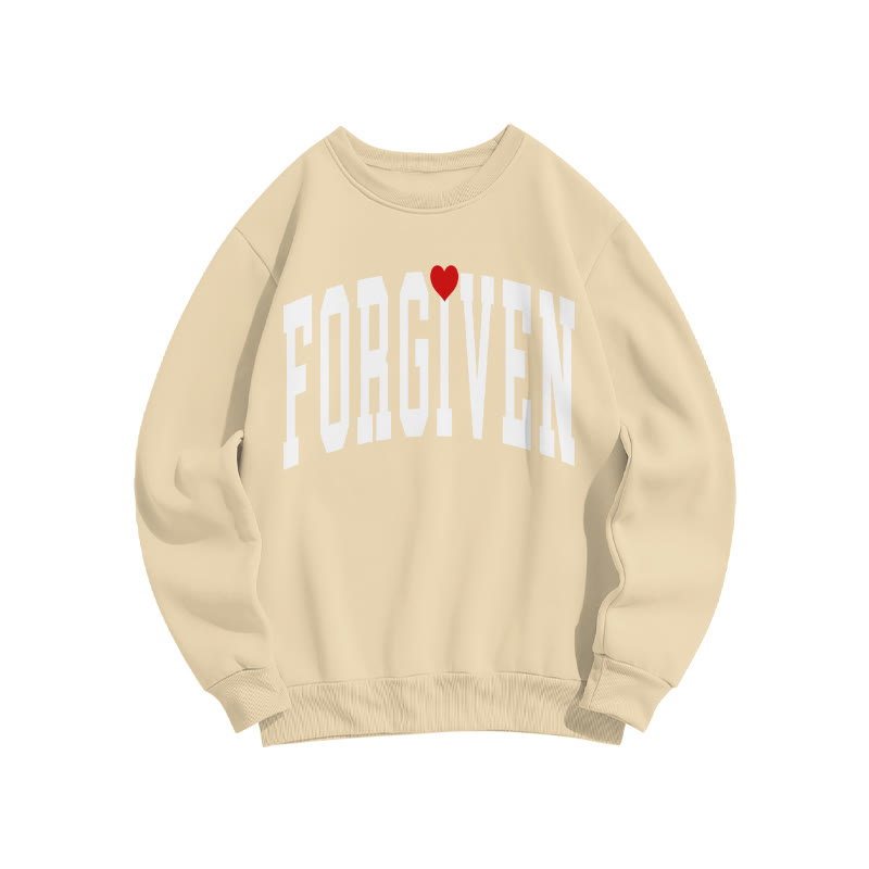 Forgiven Valentine's Day Print Sweatshirt - Apricot - US16-18(2XL) - image 5