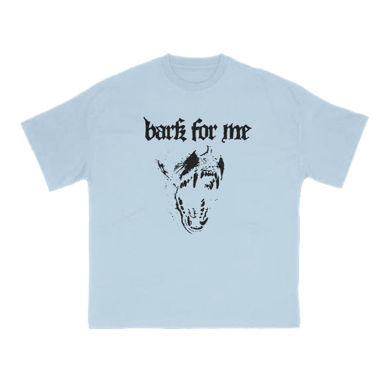 Bark For Me Print T-shirt - Light Blue - US16-18(2XL) - image 11