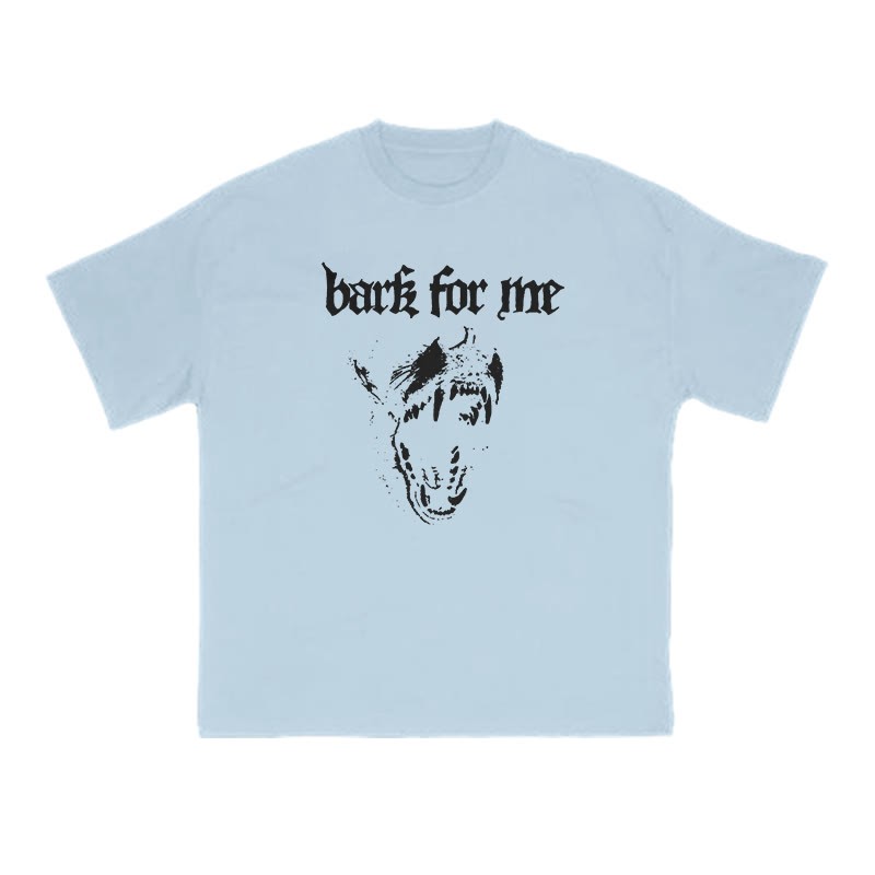 Bark For Me Print T-shirt - Light Blue - US16-18(2XL) - image 11
