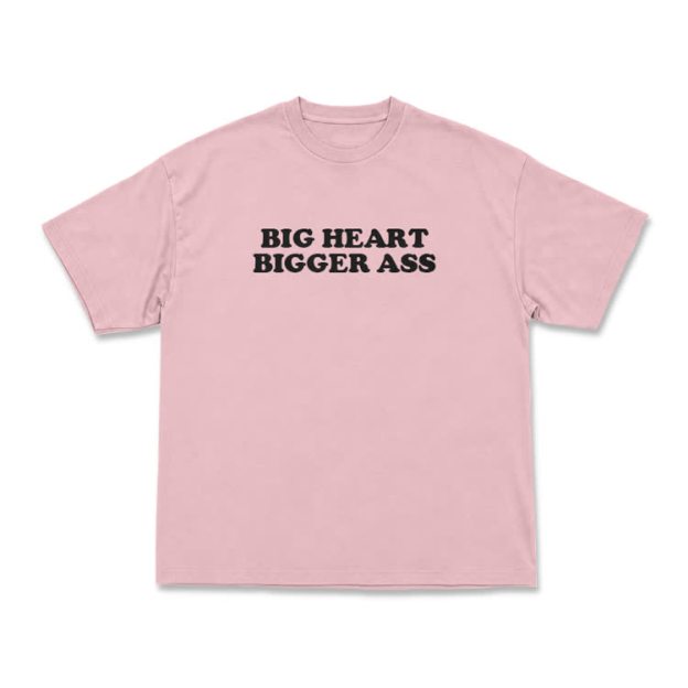 Big Heart Bigger Ass Oversized Crew Neck T Shirt - Pink - US16-18(2XL) - image 6