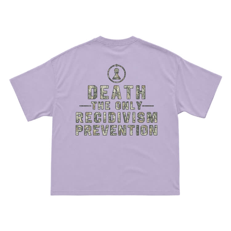 Camo Texture Statement Print T-shirt - Purple - US16-18(2XL) - image 6