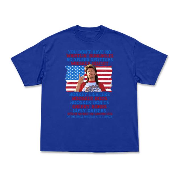 Vintage Patriotic Graphic T-Shirt - Blue - US16-18(2XL) - image 10