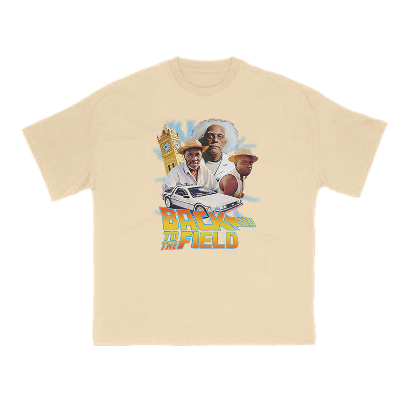 Back To The Field Print T-shirt - Apricot - US16-18(2XL) - image 5