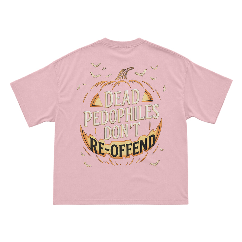 Halloween Pumpkin Statement Print T-Shirt - Pink - US16-18(2XL) - image 3