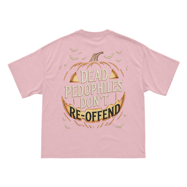 Halloween Pumpkin Statement Print T-Shirt - Pink - US16-18(2XL) - image 3
