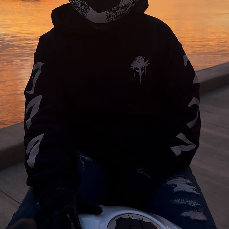 Unisex Blessed Cross Reflective Print Hoodie - image 4