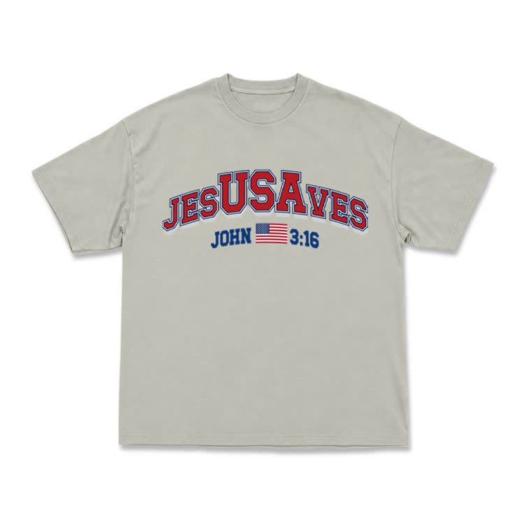 Everyday Vintage Jesusaves Graphic T-Shirt - Warm Grey - US16-18(2XL) - image 10