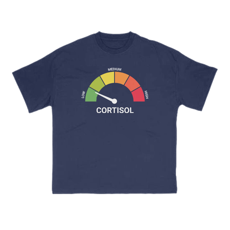 Cortisol Dashboard Low Print T-shirt - Navy Blue - US16-18(2XL) - image 12