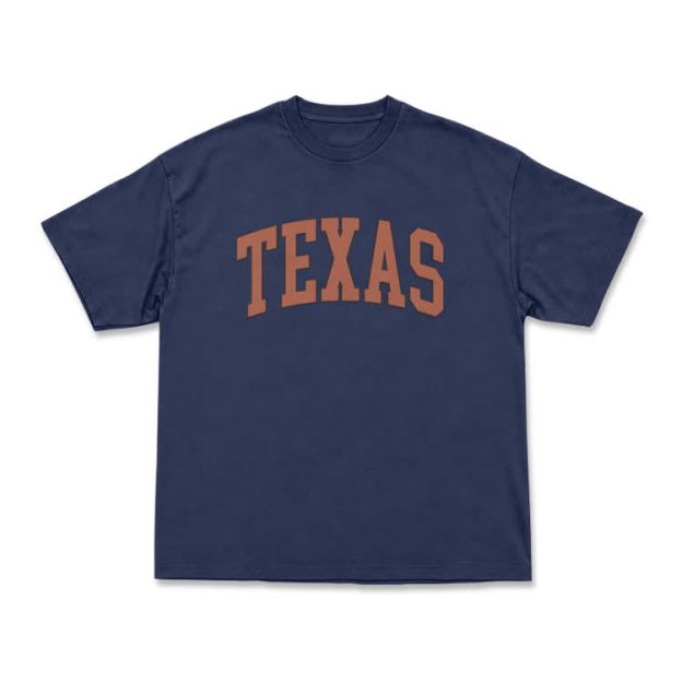 Texas Oversized Short Sleeve T-Shirt - Navy Blue - US16-18(2XL) - image 9