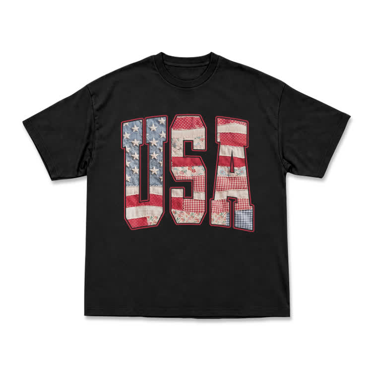USA Creative Arts Print T-Shirt - Classic - Black - US16-18(2XL) - image 14