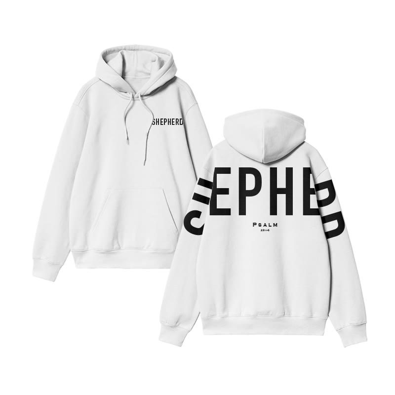 Unisex Shepherd Psalm 23:1-6 Print Hoodie - image 5