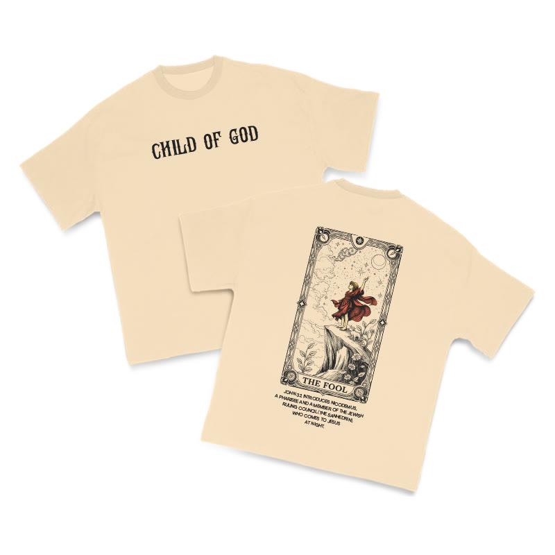 Child Of God Tarot 0 The Fool Print T-shirt - Apricot - US16-18(2XL) - image 5