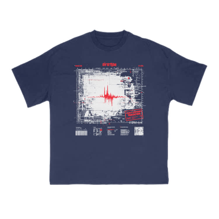 Techwave Graphic Street T-Shirt - Navy Blue - US16-18(2XL) - image 10