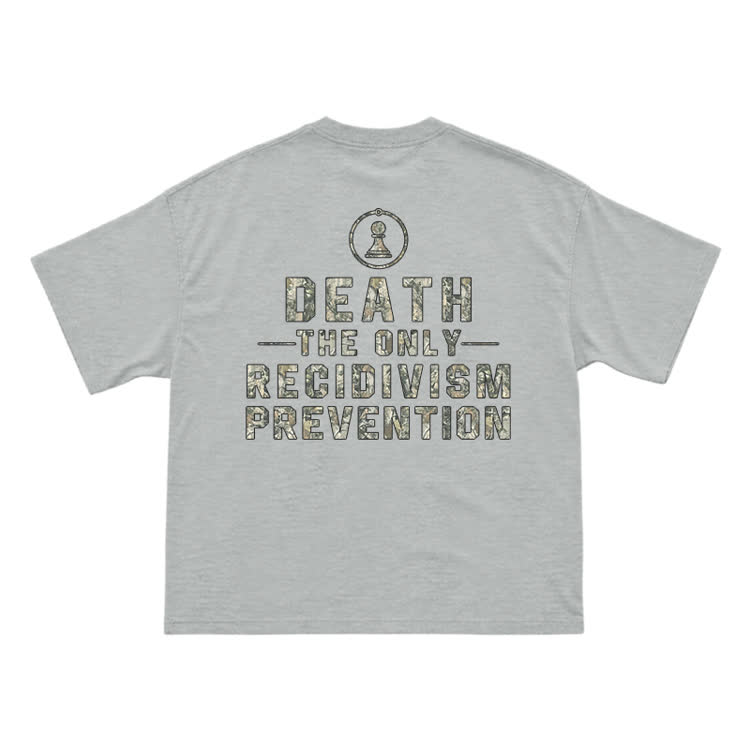 Camo Texture Statement Print T-shirt - Grey - US16-18(2XL) - image 9
