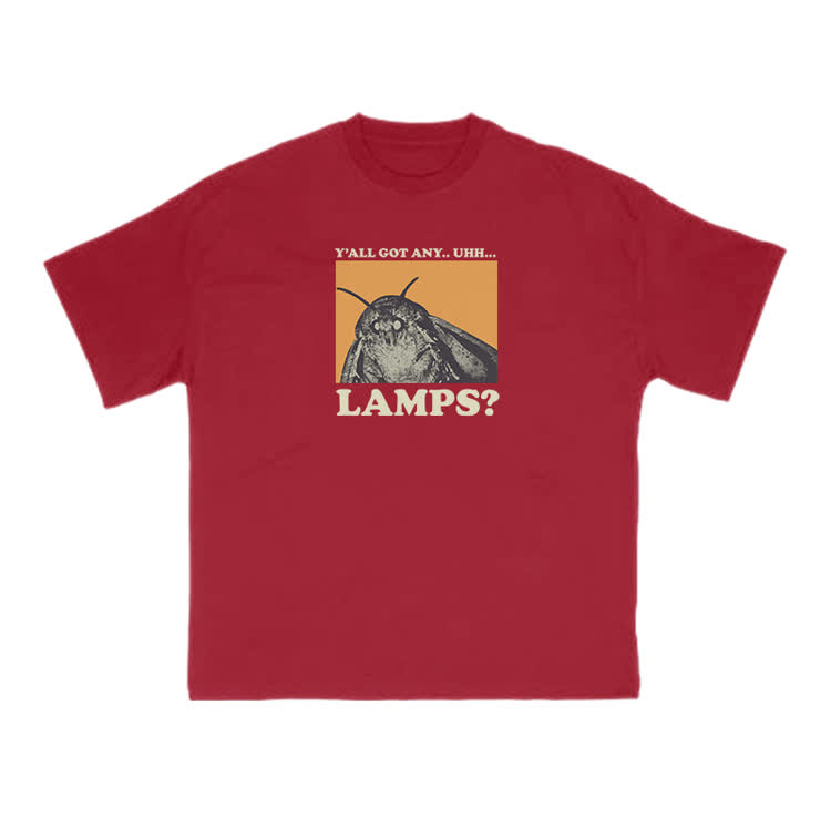 Y'all Got Any Lamps Meme Print T-shirt - Red - US16-18(2XL) - image 12