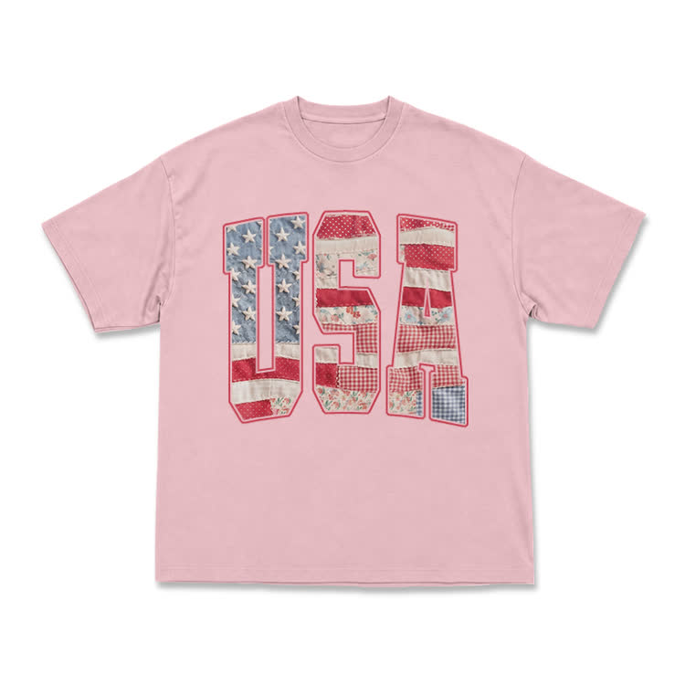 USA Creative Arts Print T-Shirt - Classic - Pink - US16-18(2XL) - image 15