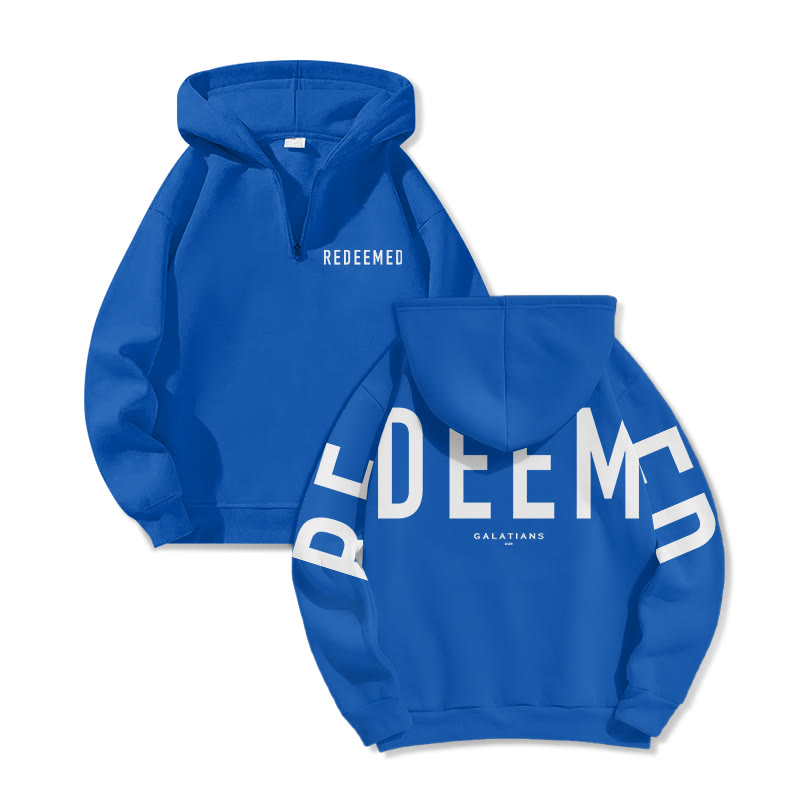Redeemed Galatians 2:20 Print Half Zip Hoodie - image 8
