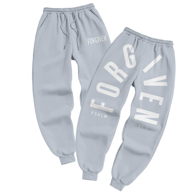 Forgiven Psalm 32:1 Print Pants - Grey - US16-18(2XL) - image 3