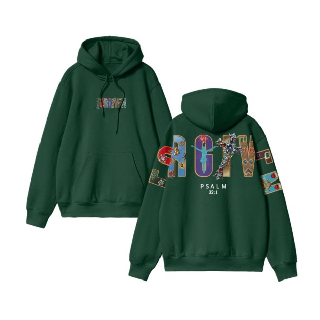 Gemstone Forgiven Psalm 32:1 Print Hoodie - image 8