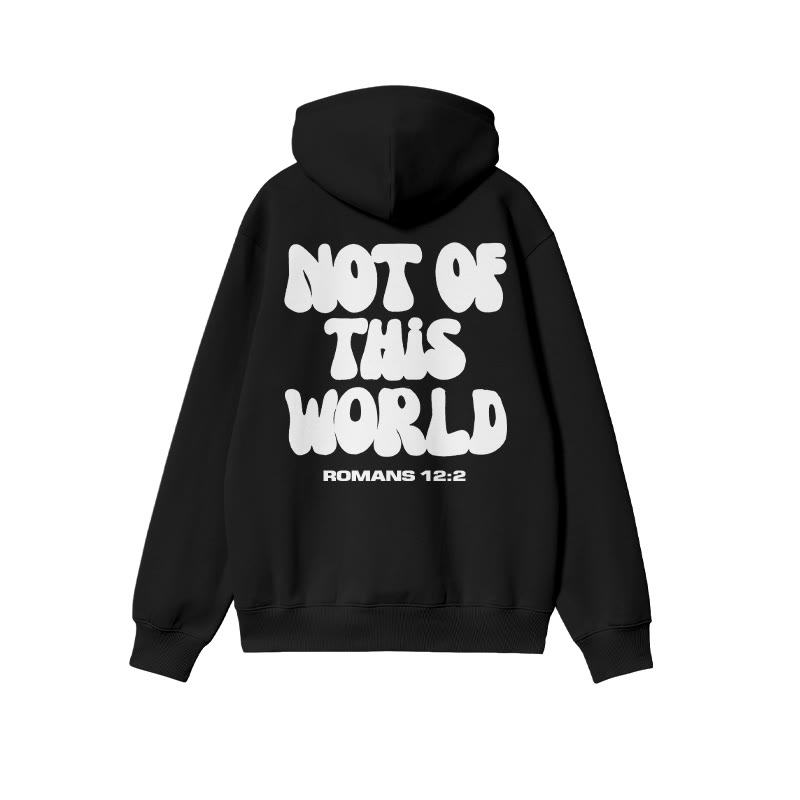 Not Of This World Print Hoodie - Black - US16-18(2XL) - image 5