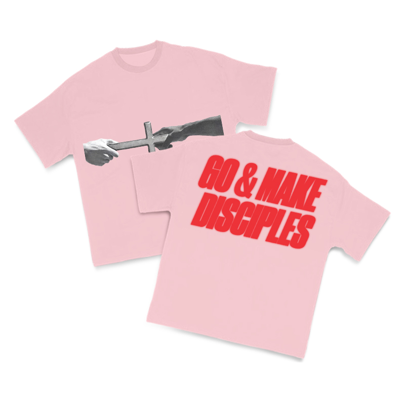 Go & Make Disciples Print T-shirt - Pink - US16-18(2XL) - image 10