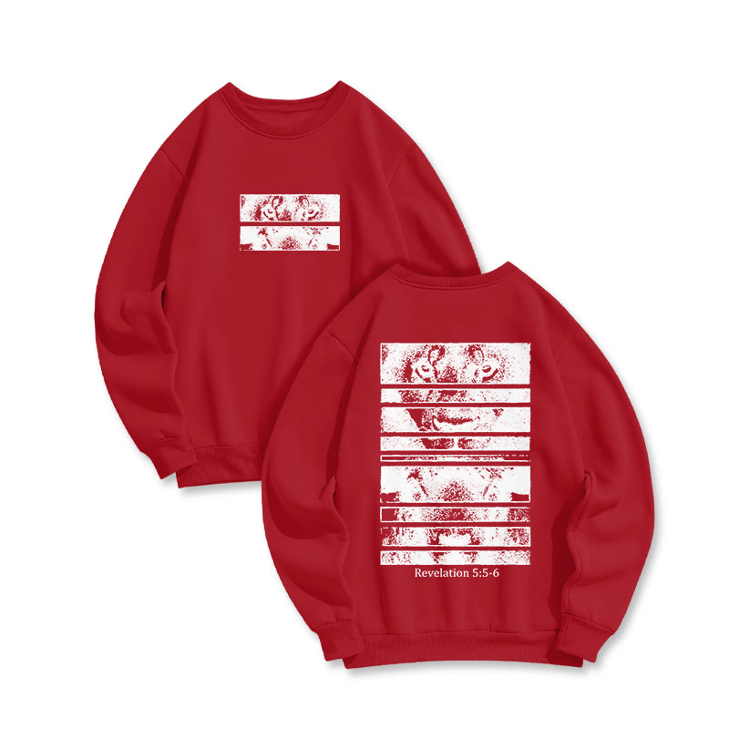 Revelation 5:5-6 Print Sweatshirt - Red - US16-18(2XL) - image 8