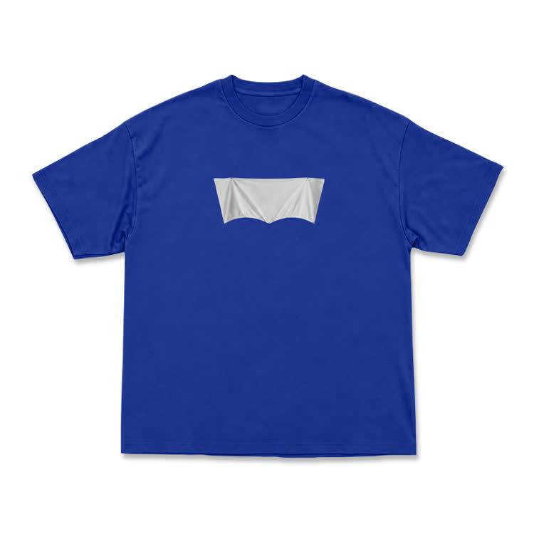 Modern Minimal Art PrintShort Sleeve T-Shirt - Blue - US16-18(2XL) - image 12