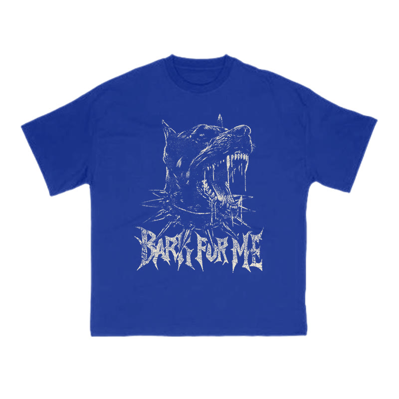 Roaring Mastiff Bark For Me Print T-shirt - Blue - US16-18(2XL) - image 13