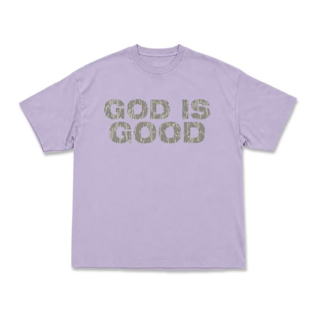 God Is Good Graphic Short Sleeve T-Shirt - Purple - US16-18(2XL) - image 13