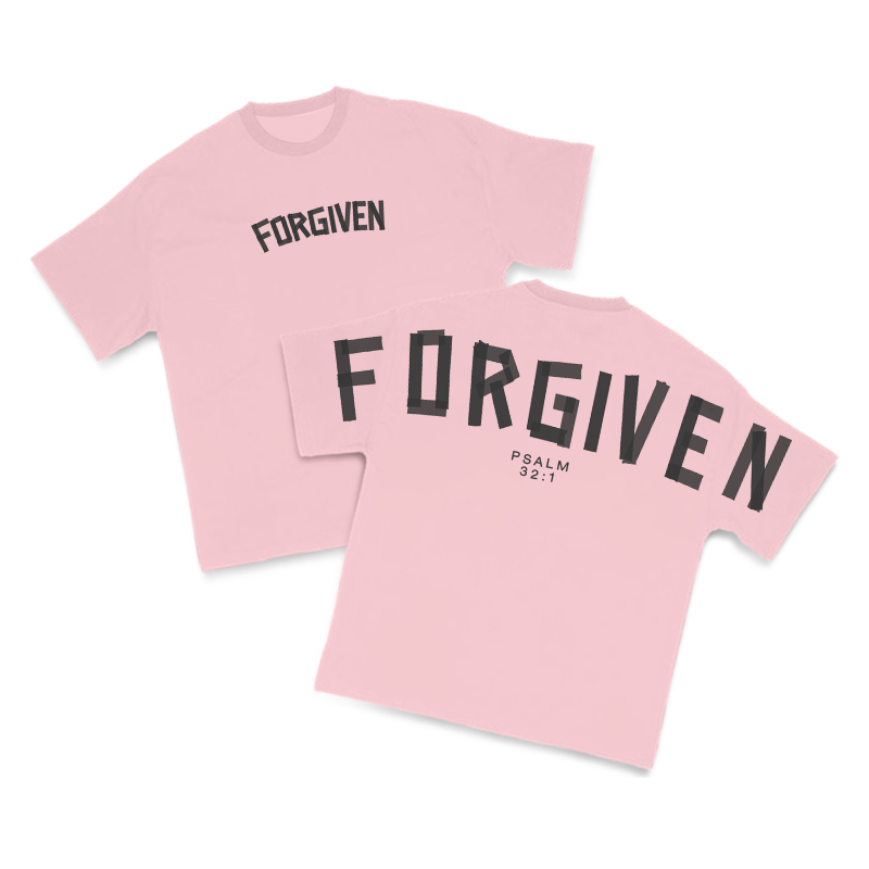 Tape Type Forgiven Print T-Shirt - Pink - US16-18(2XL) - image 13