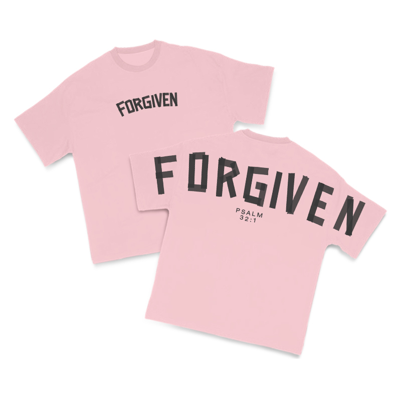 Tape Type Forgiven Print T-Shirt - Pink - US16-18(2XL) - image 13