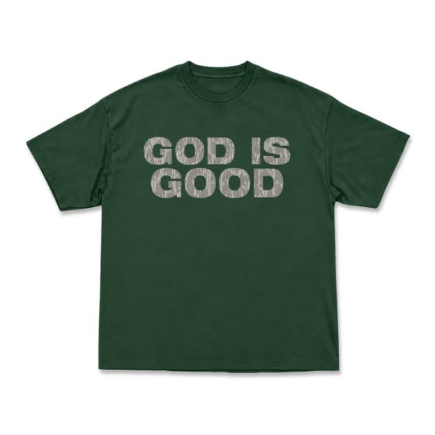 God Is Good Graphic Short Sleeve T-Shirt - Green - US16-18(2XL) - image 11
