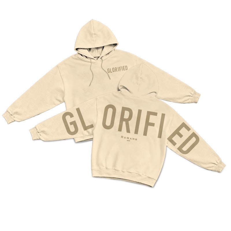 Glorified Romans 8:30 Print Hoodie - Apricot - US16-18(2XL) - image 16